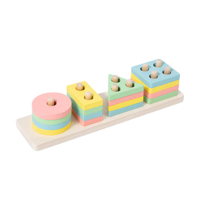 Montessori WOODEN  Sorting and STACKING BLOCKS