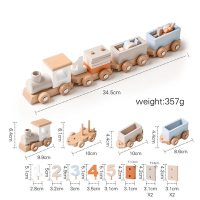 Wooden Train Set 