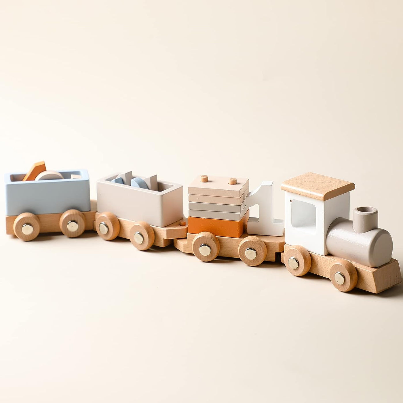 Wooden Children's Birthday Train Toy