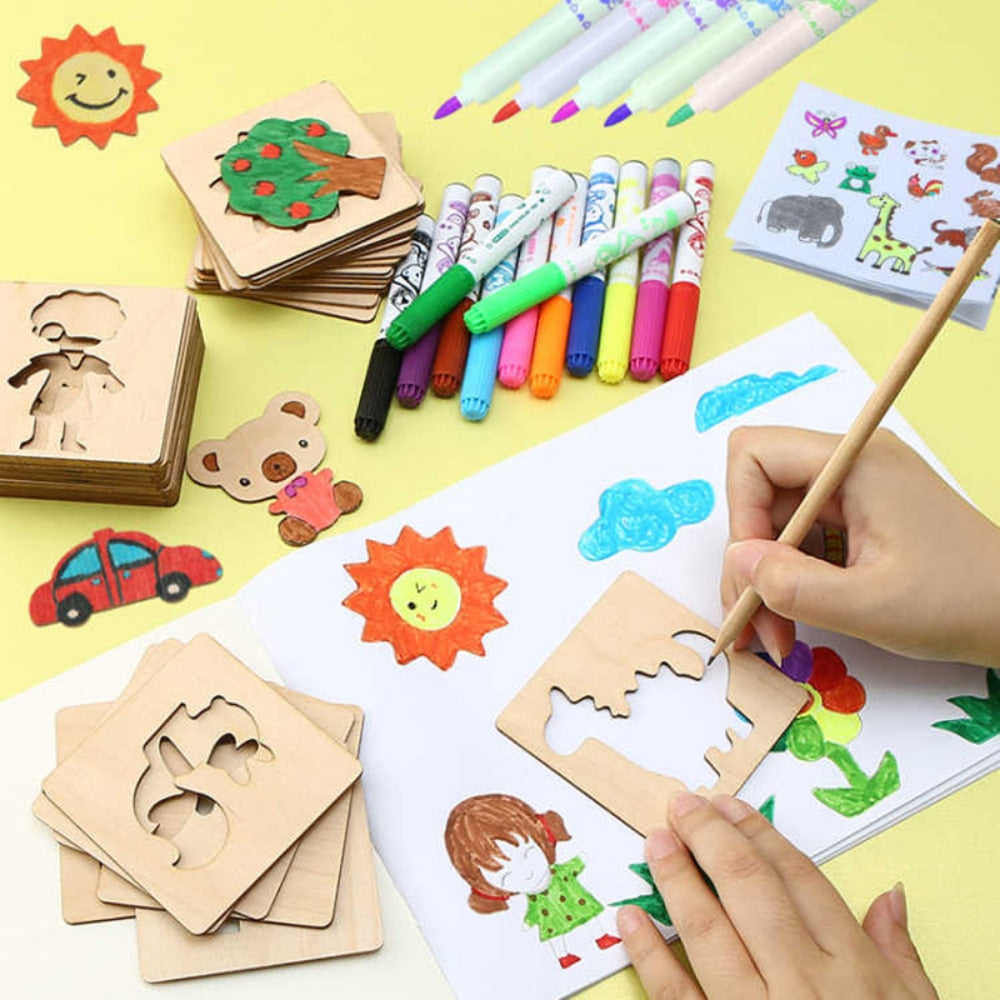 Montessori DIY Drawing Templates (20 Pcs)