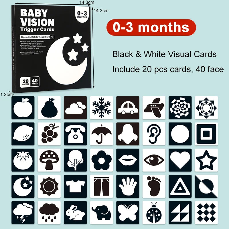 Montessori Baby Visual Stimulation Cards