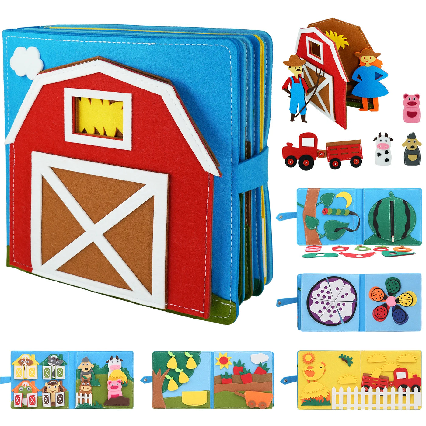 Montessori Farm Animals Busy Board