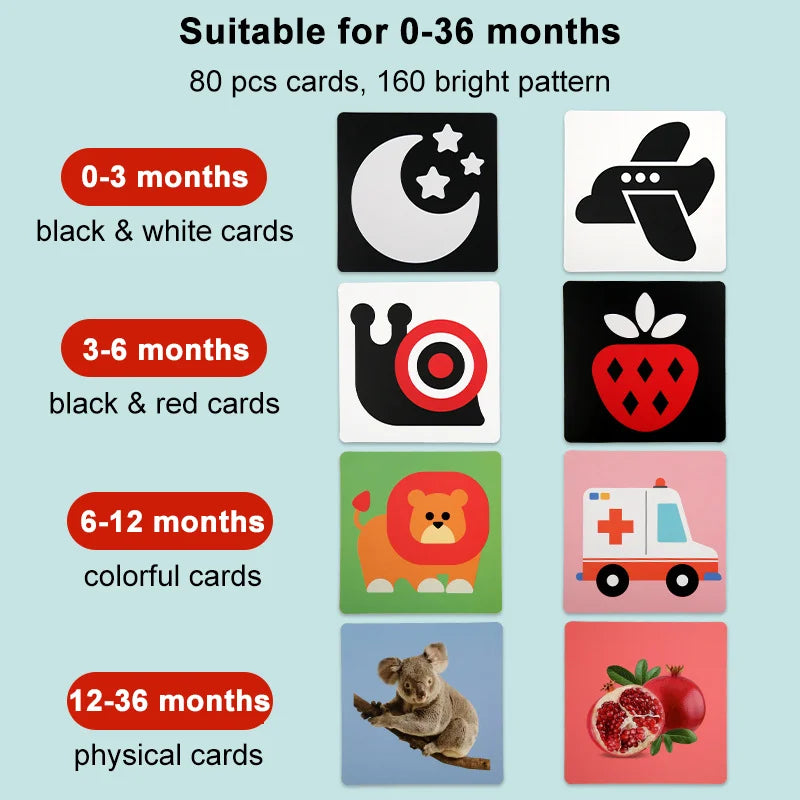 Montessori Baby Visual Stimulation Cards