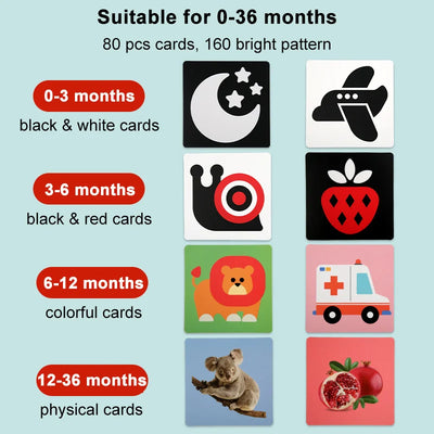 Montessori Baby Visual Stimulation Cards