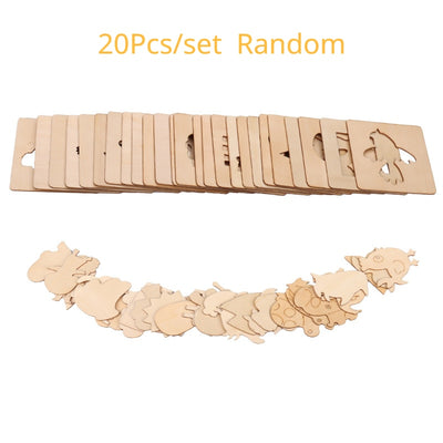 Montessori DIY Drawing Templates (20 Pcs)