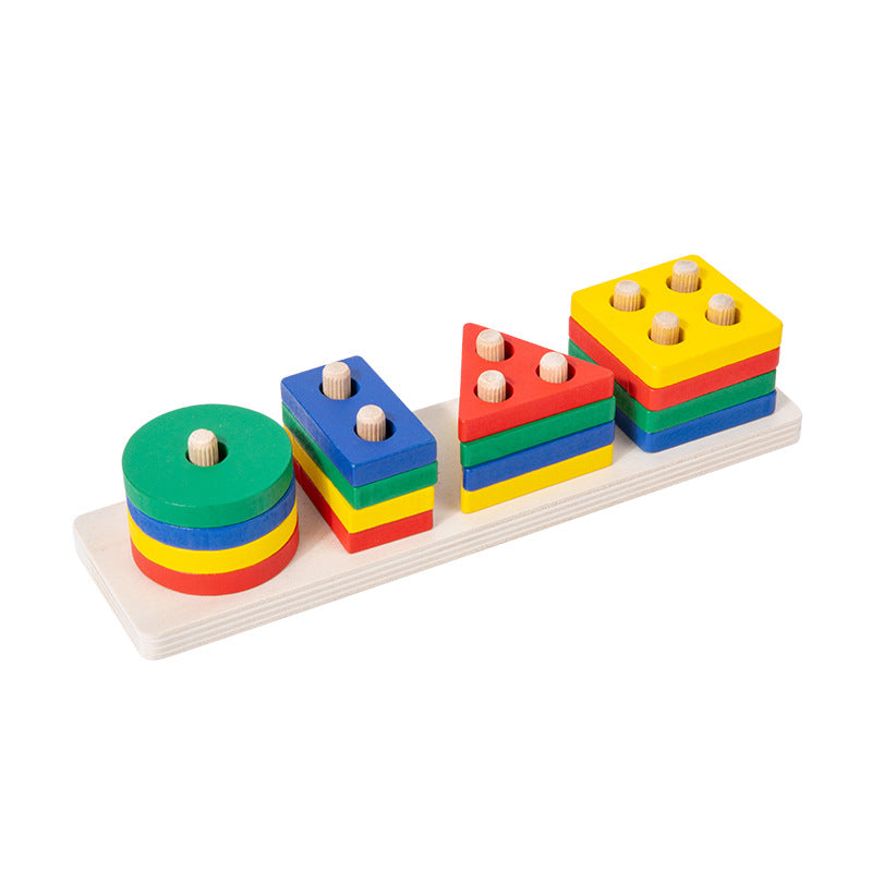 Montessori WOODEN STACKING BLOCKS